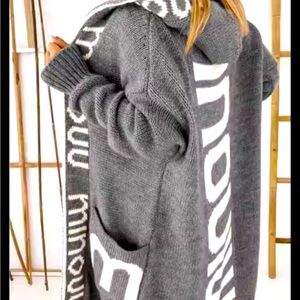 Women’s Long Hooded Cardigan